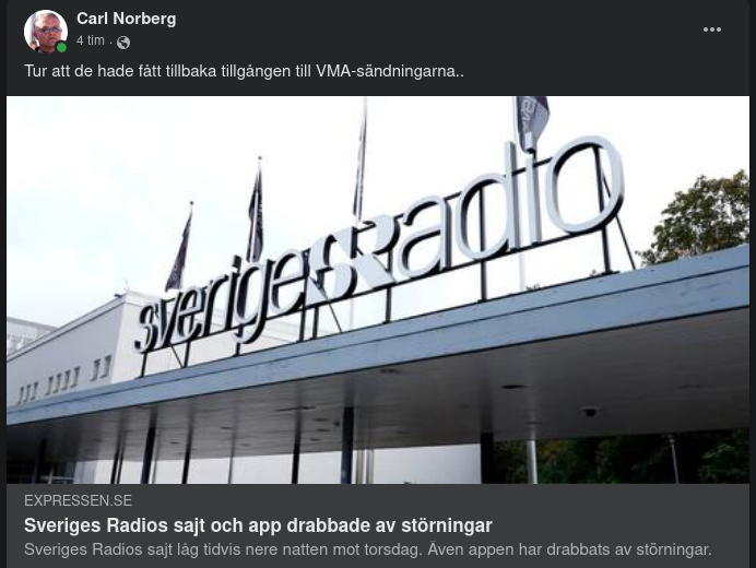 SR-Störningar