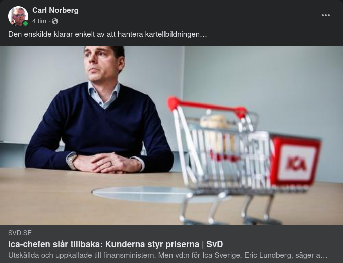 Kundstyrehävdande ICA-Chef