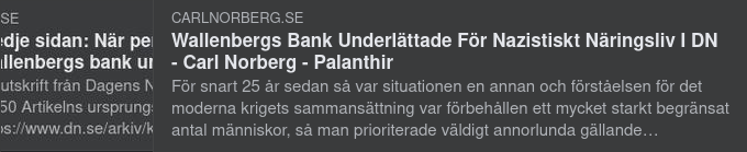 Wallenbergs Bank Underlättade För Nazistiskt Näringsliv I DN