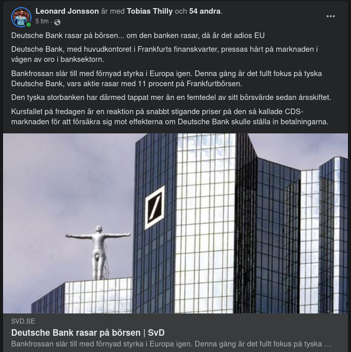 Deutsche Bank Börsrasar