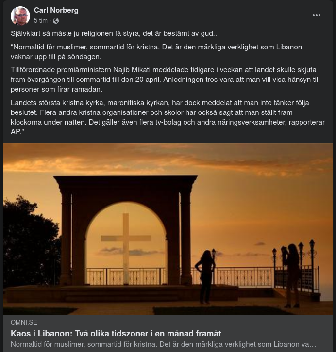 Dubbla Tider I Libanon