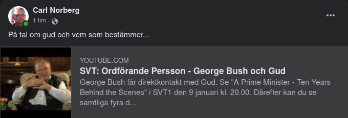 Göran Om Bush & Gud