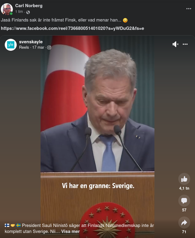 Finland Inte Komplett Utan Sverige