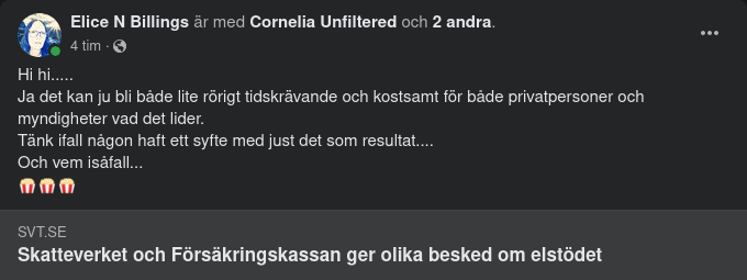 Elstödsredovisningsoeniga Myndigheter