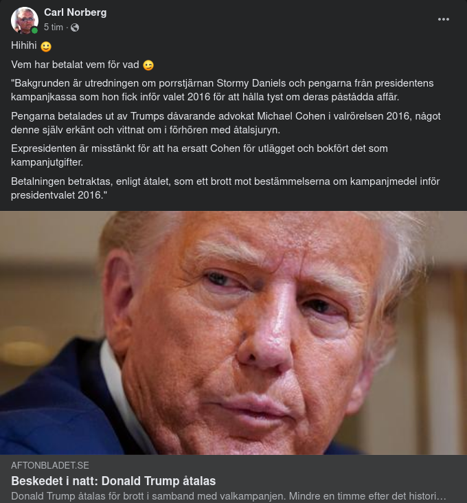 Trump Åtalas