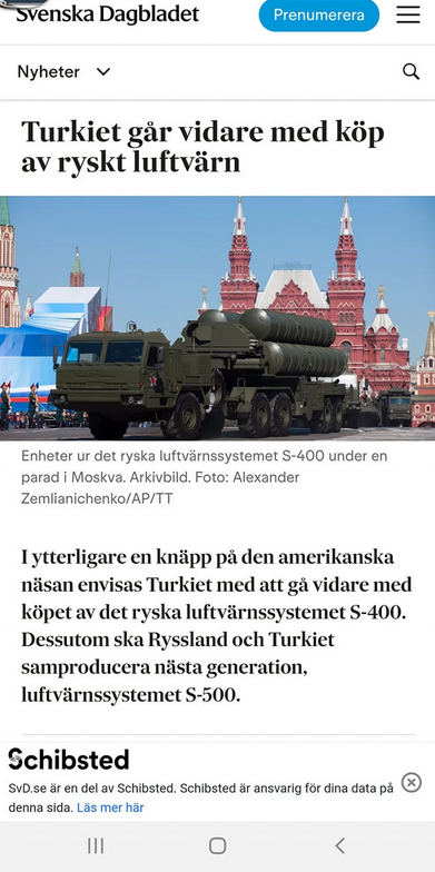 Turkiet Kör Vidare Med Ryska Luftvärnssystem