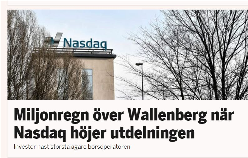 Miljonregn Från Nasdaq Till Wallenberg