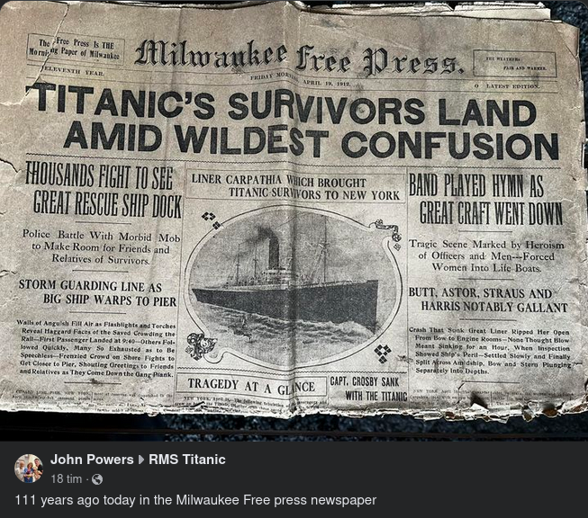 Milwaukee Free Press För 111 År Sedan