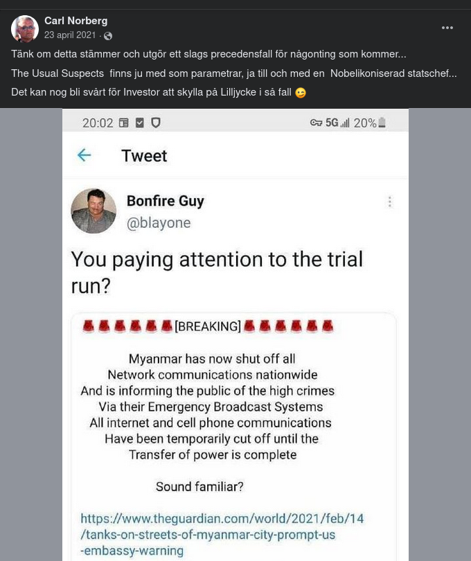 Kommunikativt I Myanmar 2021?..