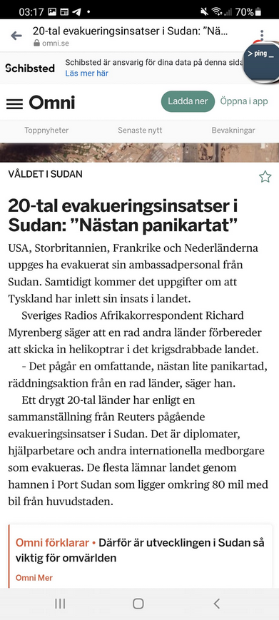 Nästan Panikartat I Sudan
