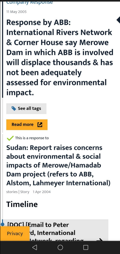ABB & Merowe/Hamadab Dam