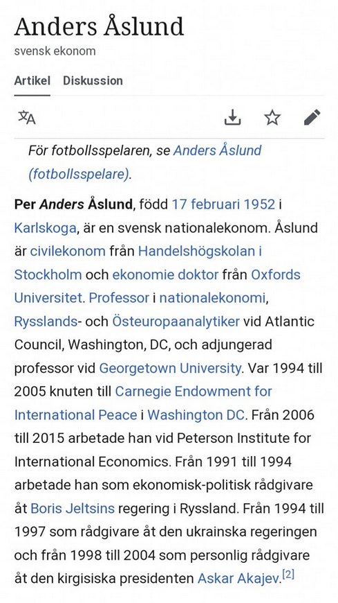 Åslund Ser Seriöst Nato-Behov