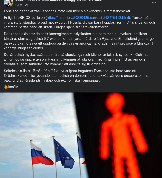 Rysk Ekonomi & Västlig Förtvivlan