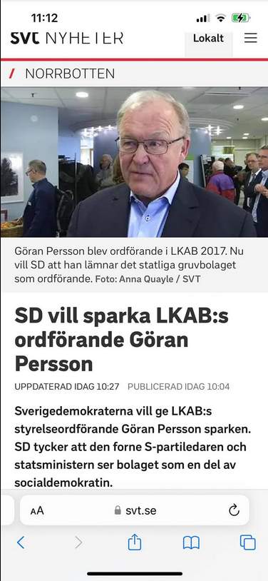 SD Vill Sparka Göran Persson & Förändra Vad?..