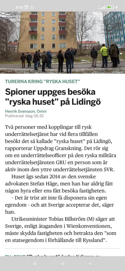 Ägare Till Lidingös Ryska Hus