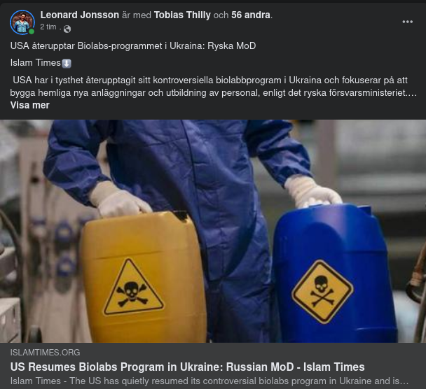 USA Återupptar Biolabbprogram I Ukraina