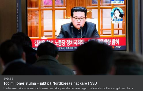 Nordkoreansk Stöld & Tvätt I SvD