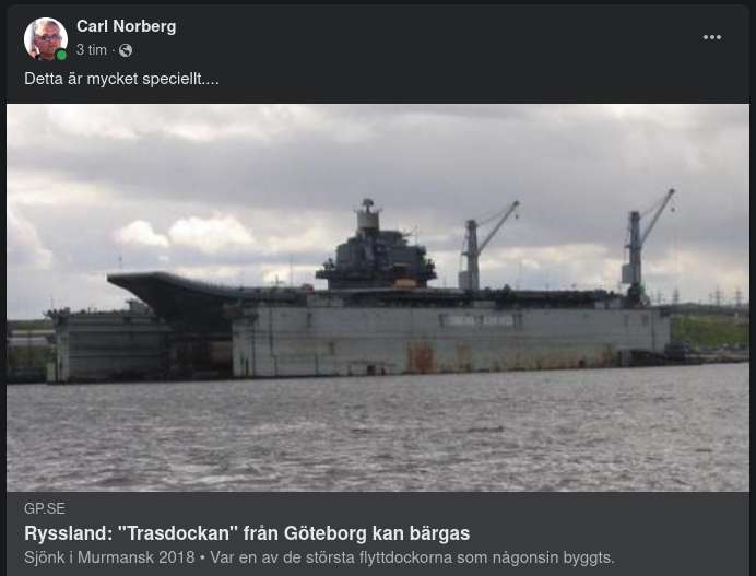 Trasdockebärgning I Murmansk?..