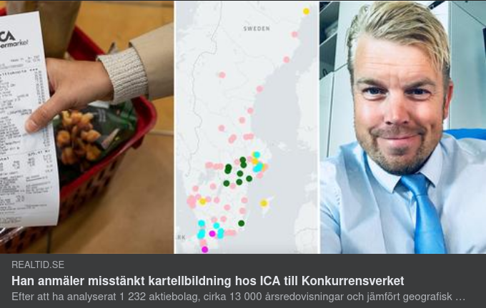Analyserad ICA-Information Grund För Misstänkt Kartellbildningsanmälan