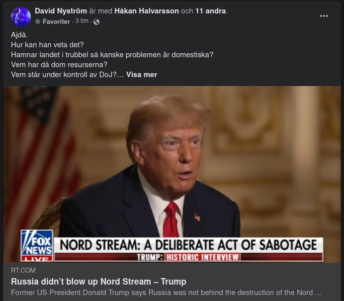 Trump & Nord Stream Sabotaget