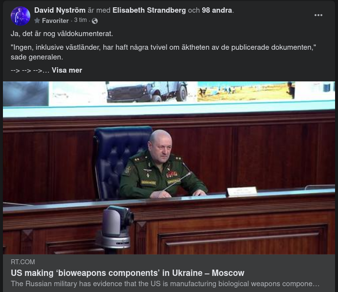 Dokumenterad Amerikansk Biovapenkomponentstillverkning I Ukraina