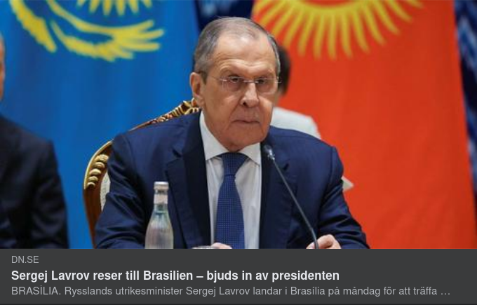 Lavrov Inbjuden Av Brasiliens President