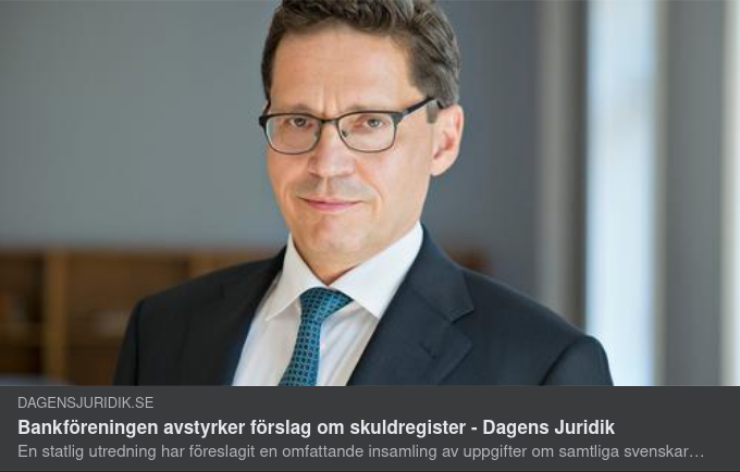 Bankföreningen Avstyrker Skuldregister