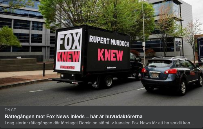 Rättegång Inledd Mot Fox News