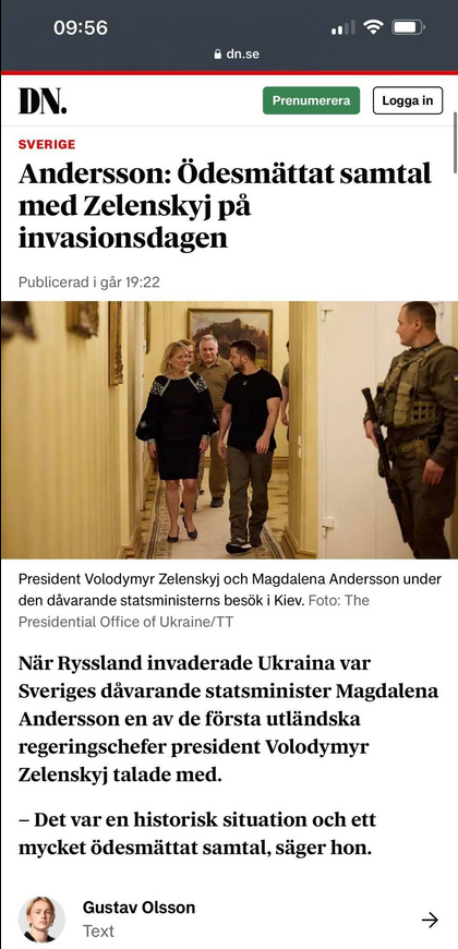 Anderssonskans Regerings Ukrainska Direktkontakt