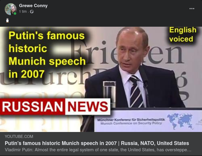 Putins München-Tal 2007