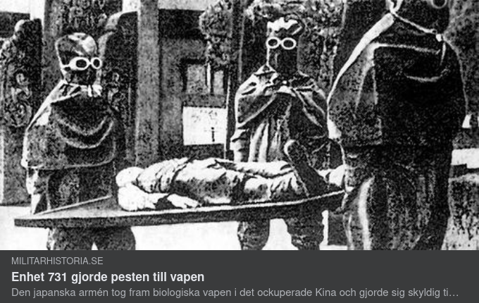 Enhet 731 - Pestbeväpnade Japaner I Kina