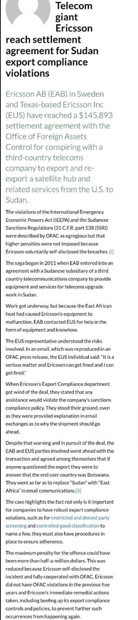 Förlikande Ericsson I Sudan