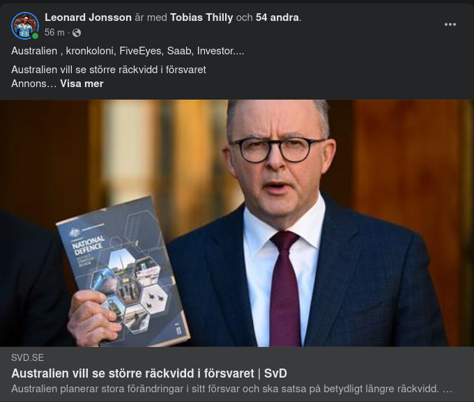 Australiensk Försvarsräckvidd