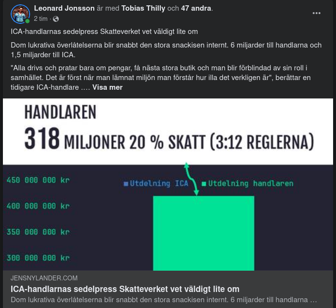 ICA-Handlarnas Sedelpress