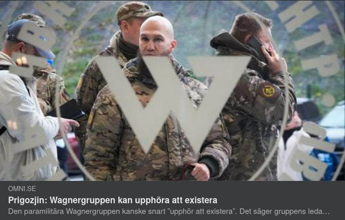 Möjligt Wagnergruppsupphörande