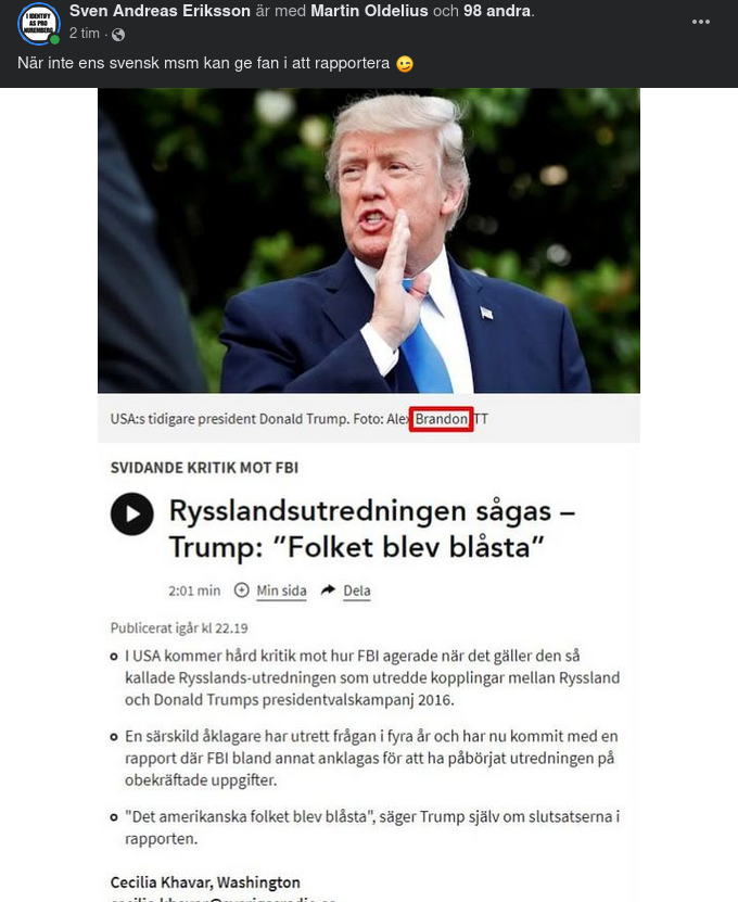 Brandon Bildsätter Durham-Utredningen I SR