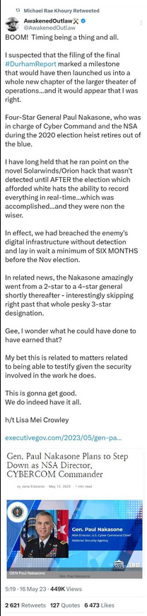 Fyrstjärnig Gen. Paul Nakasone Går I Pension