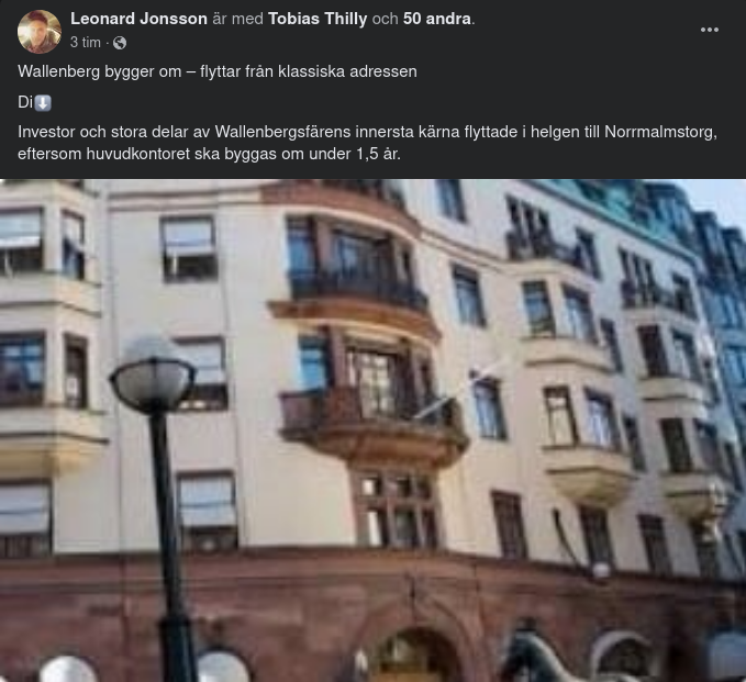 Ombyggnadsflyttande Investor