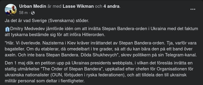 Föreslagen Stepen Bandera-Orden I Ukraina