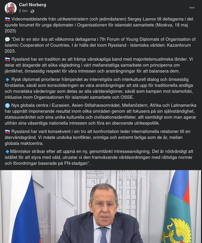 Videomeddelande Från Lavrov