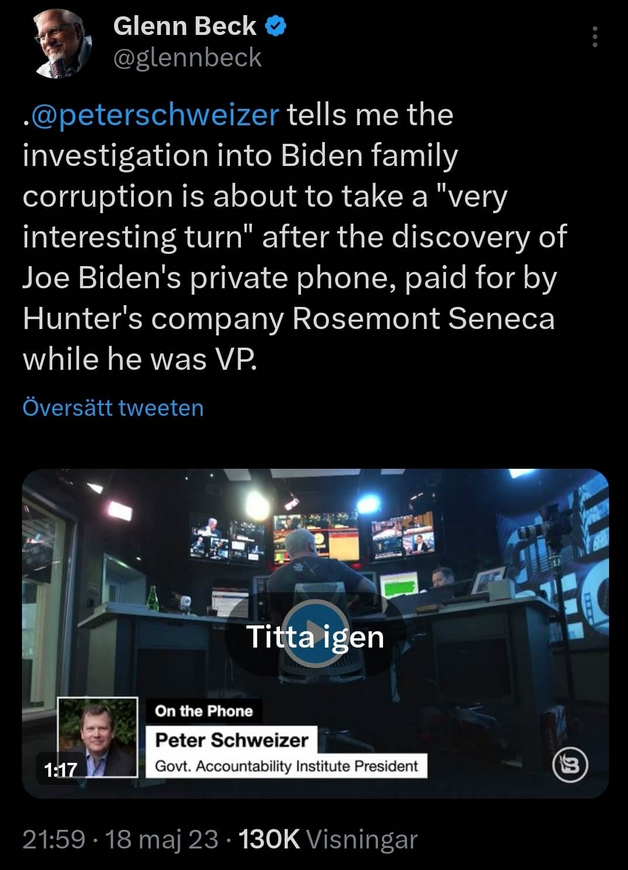 Hunter & Pappa Vicepresidentens Privata Telefon