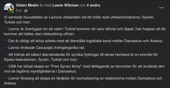 Mötesuttalanden Från Lavrov
