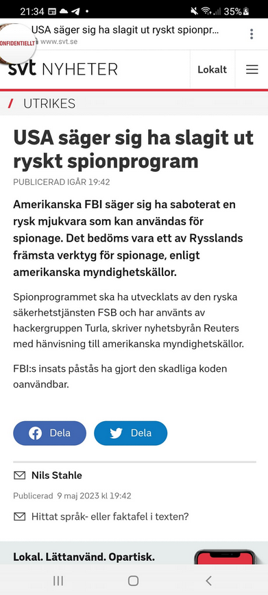 FBI Slår Ut Rysk Dataspionprogram
