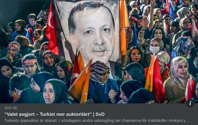 Turkiskt val avgjort säger Hammargren