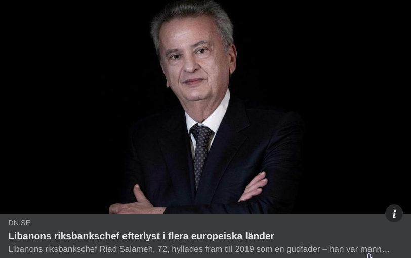Efterlyst libanesisk riksbankschef