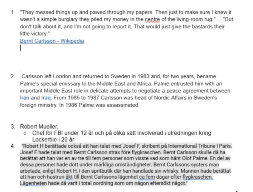 Noterbart om Bernt Carlsson