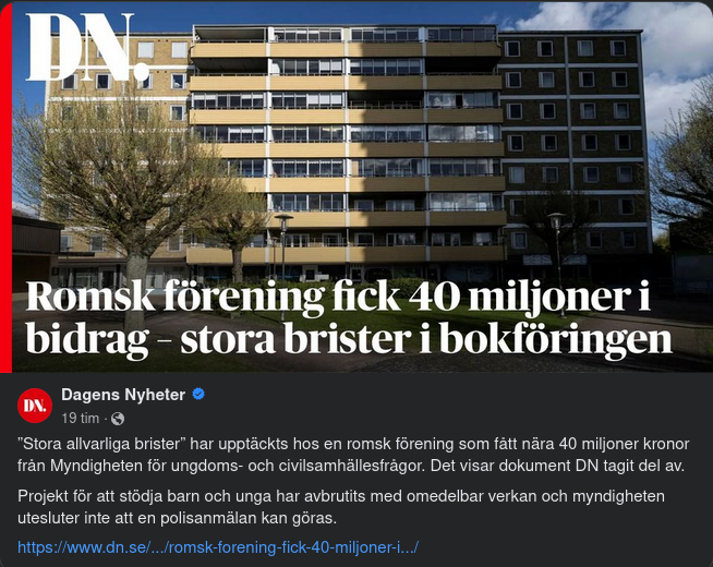 Stora Bidrag & Stora Föreningsbokföringsbrister