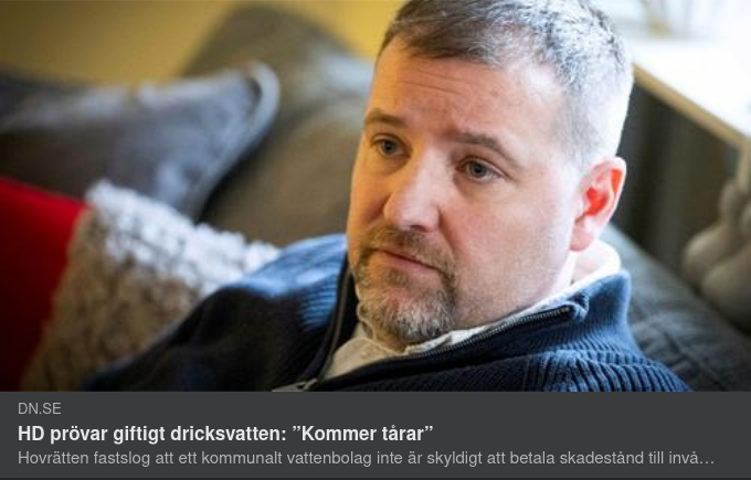 Giftigt Dricksvatten prövas I HD