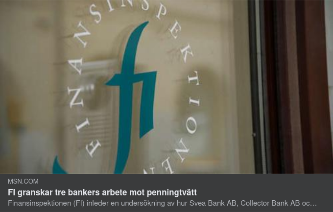FI Granskar Tre Bankers Penningtvättsmotverkande Arbete