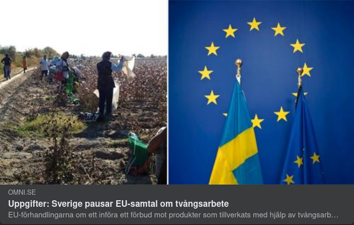 EU-Tvångsarbetspausande Sverige